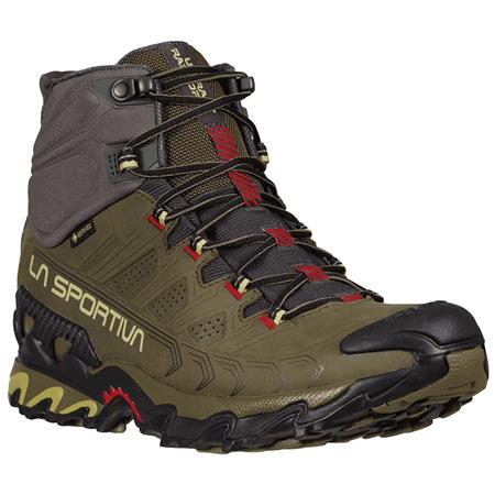 CHAUSSURES HOMME LA SPORTIVA ULTRA RAPTOR II MID LEATHER GTX IVY/TANGO RED