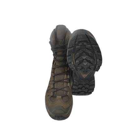 CHAUSSURES HOMME SALOMON QUEST HIGH GTX - MARRON - 44 OCCASION
