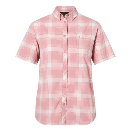Chemise Manches Courtes Femme Pinewood Abisko Trekking S/S - L.Pink/White