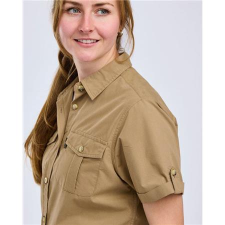 CHEMISE MANCHES COURTES FEMME PINEWOOD SAFARI S/S - SAND STONE