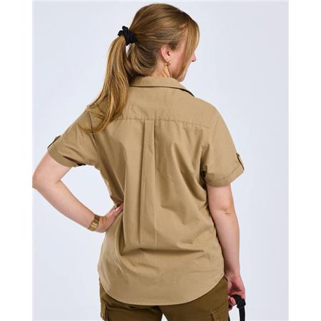 CHEMISE MANCHES COURTES FEMME PINEWOOD SAFARI S/S - SAND STONE