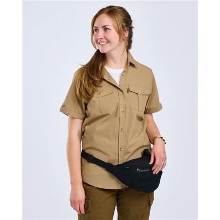 CHEMISE MANCHES COURTES FEMME PINEWOOD SAFARI S/S - SAND STONE