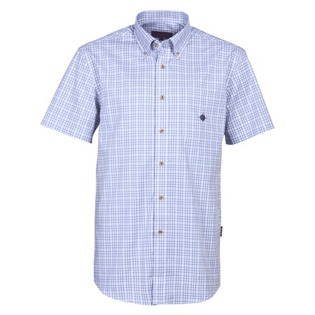 Chemise Manches Courtes Homme Idaho Jungle - Blanc/Beige