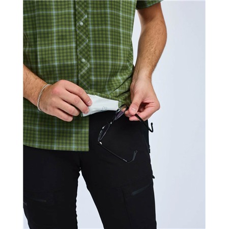 CHEMISE MANCHES COURTES HOMME PINEWOOD OUTDOOR S/S - PINE GREEN