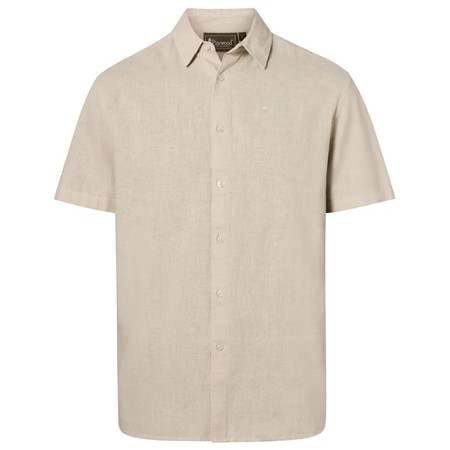 Chemise Manches Courtes Homme Pinewood Värnamo Hemp Mix S/S - Linen Beige