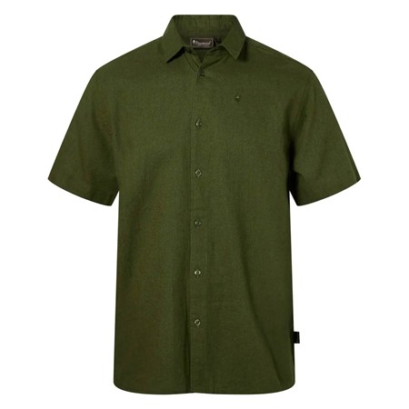 Chemise Manches Courtes Homme Pinewood Värnamo Hemp Mix S/S - Pine Green
