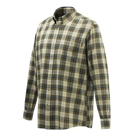 Chemise Manches Longues Beretta Wood Flannel Button Down Shirt - Beige