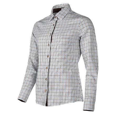 CHEMISE MANCHES LONGUES FEMME BALENO NINA - BLEU/ORANGE