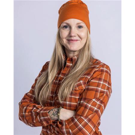 CHEMISE MANCHES LONGUES FEMME PINEWOOD ABISKO HIKING FLANNEL - BURNED ORANGE