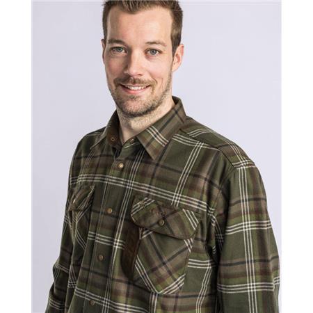 CHEMISE MANCHES LONGUES FEMME PINEWOOD CORNWALL - VERT/PINE GREEN