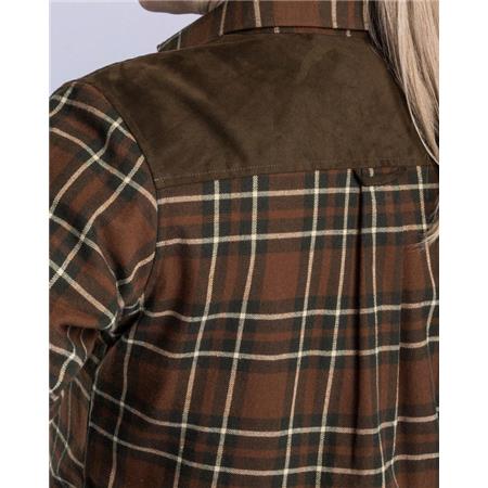 CHEMISE MANCHES LONGUES FEMME PINEWOOD DOUGLAS - NOUGAT/BEIGE