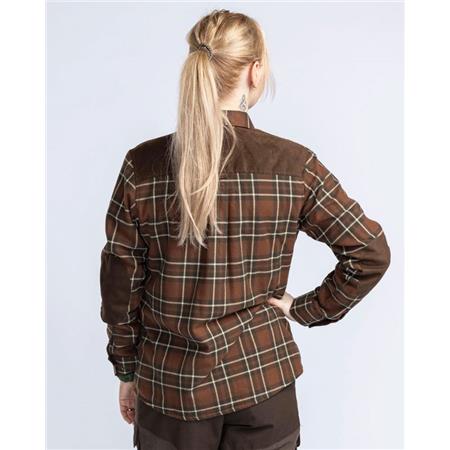 CHEMISE MANCHES LONGUES FEMME PINEWOOD DOUGLAS - NOUGAT/BEIGE