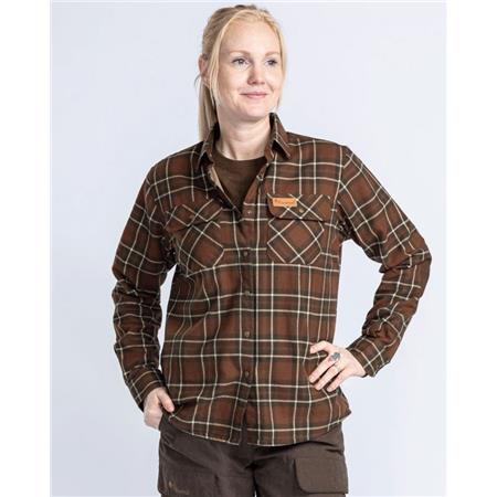 CHEMISE MANCHES LONGUES FEMME PINEWOOD DOUGLAS - NOUGAT/BEIGE