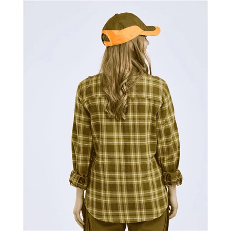 CHEMISE MANCHES LONGUES FEMME PINEWOOD HÄRJEDALEN - OLIVE GREEN