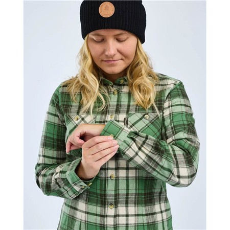 CHEMISE MANCHES LONGUES FEMME PINEWOOD HÄRJEDALEN - SAGE GREEN/MOSSGR