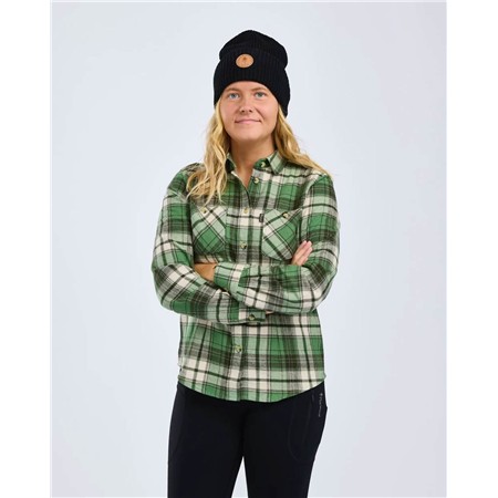 CHEMISE MANCHES LONGUES FEMME PINEWOOD HÄRJEDALEN - SAGE GREEN/MOSSGR
