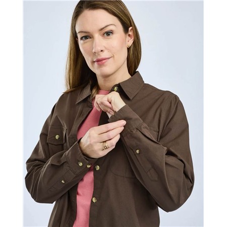 CHEMISE MANCHES LONGUES FEMME PINEWOOD INSECTSAFE POPLIN L/S - D.OLIVE
