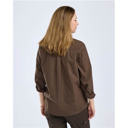 CHEMISE MANCHES LONGUES FEMME PINEWOOD INSECTSAFE POPLIN L/S - D.OLIVE