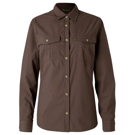 Chemise Manches Longues Femme Pinewood Insectsafe Poplin L/S - D.Olive