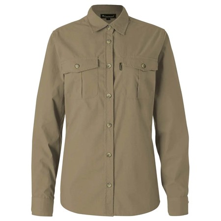 Chemise Manches Longues Femme Pinewood Insectsafe Poplin L/S - Sandstone