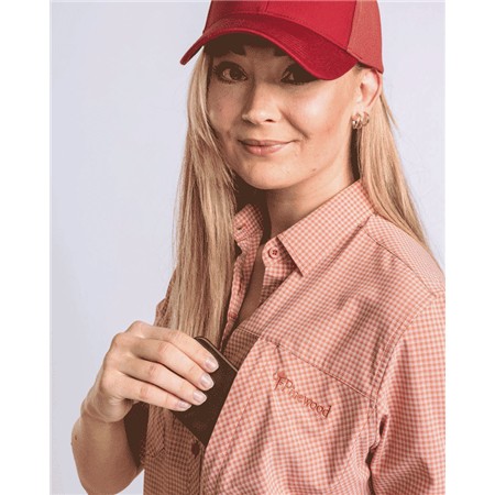 CHEMISE MANCHES LONGUES FEMME PINEWOOD INSECTSAFE W - ROSE/BLANC