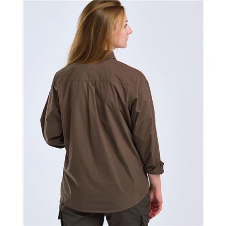 CHEMISE MANCHES LONGUES FEMME PINEWOOD SAFARI L/S - OLIVE