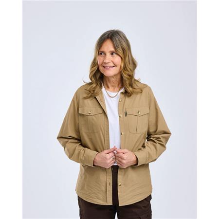 CHEMISE MANCHES LONGUES FEMME PINEWOOD SAFARI L/S - SAND STONE