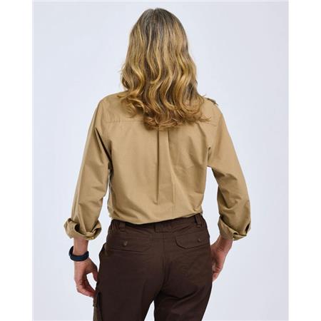 CHEMISE MANCHES LONGUES FEMME PINEWOOD SAFARI L/S - SAND STONE