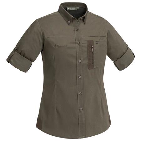 CHEMISE MANCHES LONGUES FEMME PINEWOOD TIVEDEN INSECTSAFE W - OLIVE/MARRON
