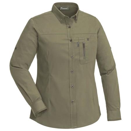Chemise Manches Longues Femme Pinewood Tiveden Insectsafe W - Olive