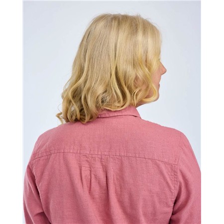 CHEMISE MANCHES LONGUES FEMME PINEWOOD VÄRNAMO INSECTSAFE HEMP MIX - DUSTY PINK
