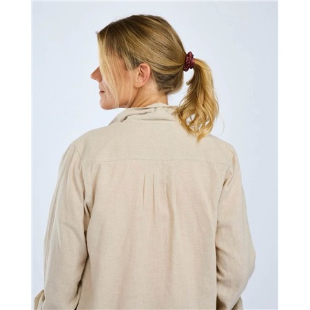 CHEMISE MANCHES LONGUES FEMME PINEWOOD VÄRNAMO INSECTSAFE HEMP MIX - LINEN BEIGE
