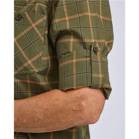 CHEMISE MANCHES LONGUES FEMME PINEWOOD WOLF - GREEN/TERRACOTTA