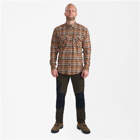 CHEMISE MANCHES LONGUES HOMME DEERHUNTER ANDREW - ORANGE