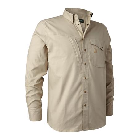 Chemise Manches Longues Homme Deerhunter Matabo - Beige