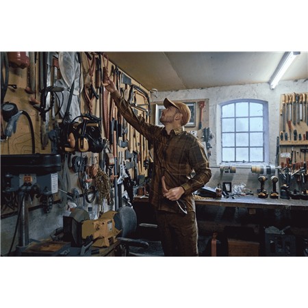 CHEMISE MANCHES LONGUES HOMME HARKILA AKSE L/S - WILLOW GREEN CHECK