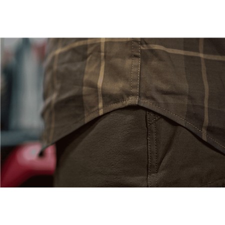 CHEMISE MANCHES LONGUES HOMME HARKILA AKSE L/S - WILLOW GREEN CHECK