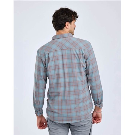 CHEMISE MANCHES LONGUES HOMME PINEWOOD ABISKO TREKKING INSECTSAFE L/S - AQUA GREY