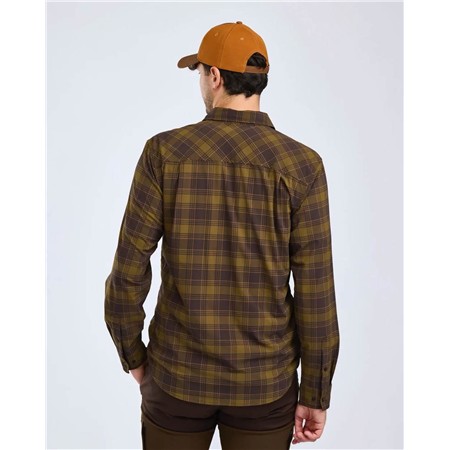 CHEMISE MANCHES LONGUES HOMME PINEWOOD ABISKO TREKKING INSECTSAFE L/S - D.OLIVE/D.SANDSTONE