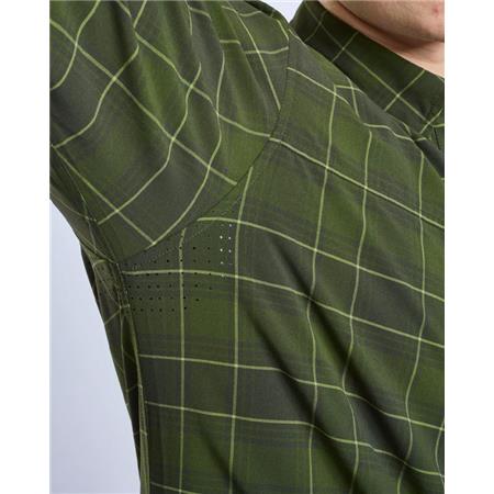 CHEMISE MANCHES LONGUES HOMME PINEWOOD ABISKO TREKKING L/S - MOSS GREEN