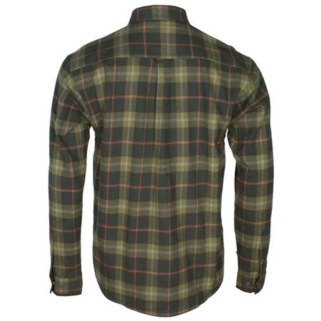 CHEMISE MANCHES LONGUES HOMME PINEWOOD CORNWALL - OLIVE/TERRACOTTA