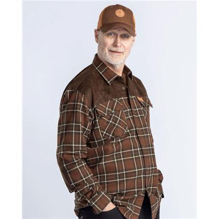 CHEMISE MANCHES LONGUES HOMME PINEWOOD DOUGLAS - NOUGAT/BEIGE