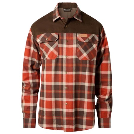 Chemise Manches Longues Homme Pinewood Douglas - Orange Clay/D.Brown