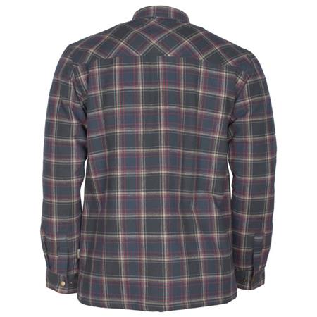 CHEMISE MANCHES LONGUES HOMME PINEWOOD FINNVEDEN CHECK PADD - BLEU/ROUGE