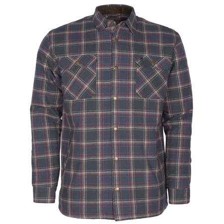 Chemise Manches Longues Homme Pinewood Finnveden Check Padd - Bleu/Rouge