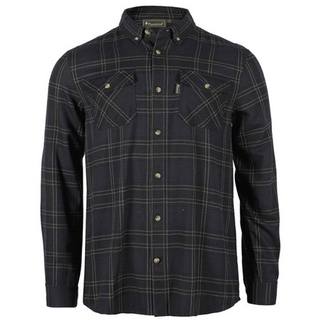 Chemise Manches Longues Homme Pinewood Finnveden Forest Flannel - D.Navy/Black