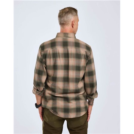 CHEMISE MANCHES LONGUES HOMME PINEWOOD FINNVEDEN FOREST FLANNEL - OLIVE/D.GREEN