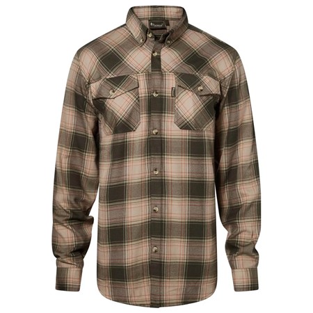 Chemise Manches Longues Homme Pinewood Finnveden Forest Flannel - Olive/D.Green