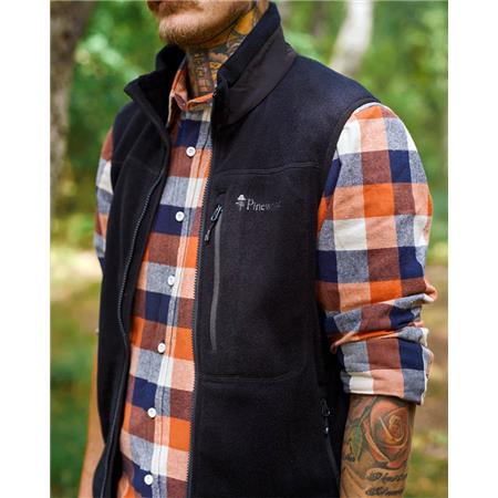 CHEMISE MANCHES LONGUES HOMME PINEWOOD FLANNEL - MARINE/TERRACOTTA