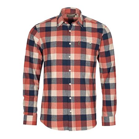Chemise Manches Longues Homme Pinewood Flannel - Marine/Terracotta